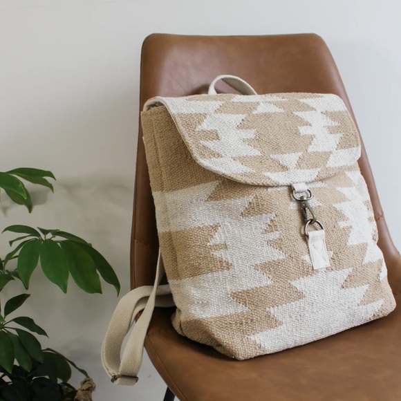 Aztec canvas backpack - Picture 4 of 4